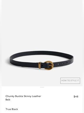 Madewell Chunky Buckle Skinny Belt